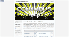 Desktop Screenshot of columbusconcerts.net