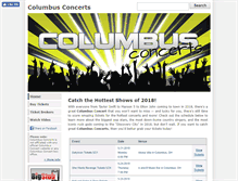 Tablet Screenshot of columbusconcerts.net